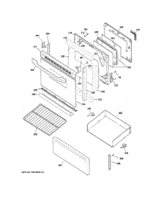 Door & Drawer Parts parts for Ge Range JB255DJ3BB from AppliancePartsPros.com
