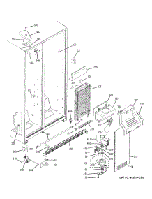 Freezer Section parts for Ge Refrigerator GSE22ETHDWW from AppliancePartsPros.com