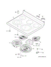 Cooktop parts for Ge Range JB750FJ5DS from AppliancePartsPros.com