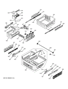 Freezer Shelves parts for Ge Refrigerator GNE26GGDFBB from AppliancePartsPros.com
