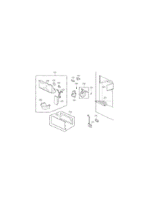 Dispenser Parts parts for Kenmore Refrigerator 795.71054013 (79571054013, 795 71054013) from AppliancePartsPros.com