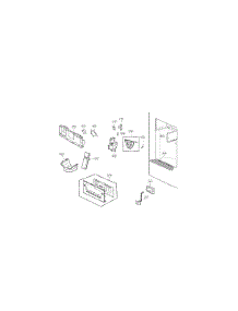 Dispenser Parts parts for Kenmore Refrigerator 795.72069212 (79572069212, 795 72069212) from AppliancePartsPros.com