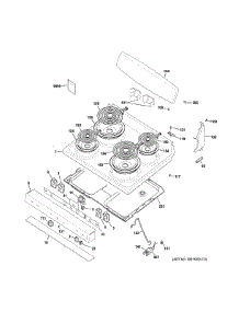 Control Panel & Cooktop parts for Ge Range JBS45DF2BB from AppliancePartsPros.com