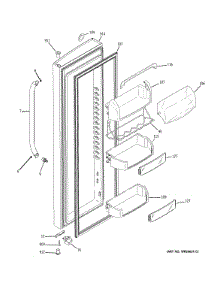 Fresh Food Door parts for Ge Refrigerator GSHS9NGYDCSS from AppliancePartsPros.com