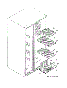 Freezer Shelves parts for Ge Refrigerator GSHS9NGYDCSS from AppliancePartsPros.com