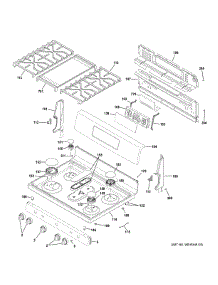 Control Panel & Cooktop parts for Ge Range JGB700DEJ4WW from AppliancePartsPros.com