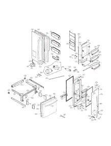 Door Parts parts for Kenmore Refrigerator 795.72069112 (79572069112, 795 72069112) from AppliancePartsPros.com