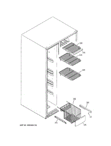 Freezer Shelves parts for Ge Refrigerator GSE23GSEFCSS from AppliancePartsPros.com