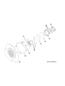 Convection Fan parts for Ge Range P2B940SEJ4SS from AppliancePartsPros.com