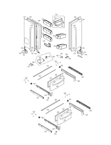 Door Parts parts for Kenmore Refrigerator 795.72182210 (79572182210, 795 72182210) from AppliancePartsPros.com