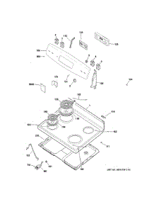 Control Panel & Cooktop parts for Ge Range JB255GJ4SA from AppliancePartsPros.com
