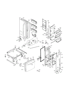 Door Parts parts for Kenmore Refrigerator 795.72062110 (79572062110, 795 72062110) from AppliancePartsPros.com