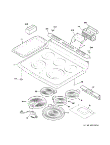 Cooktop parts for Ge Range CS980ST8SS from AppliancePartsPros.com