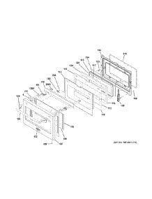 Door parts for Ge Range ZDP366NP7SS from AppliancePartsPros.com
