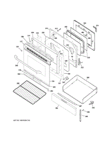 Door & Drawer Parts parts for Ge Range JGB645DEK2BB from AppliancePartsPros.com
