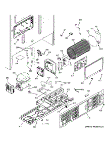 Machine Compartment parts for Ge Refrigerator GYE22KMHBES from AppliancePartsPros.com
