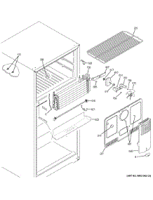Freezer Section parts for Ge Refrigerator GTS18GTHFRBB from AppliancePartsPros.com
