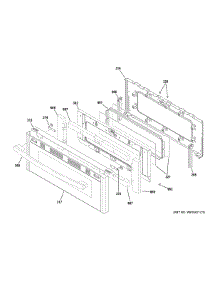 Upper Door parts for Ge Range JGB860DEJ6WW from AppliancePartsPros.com