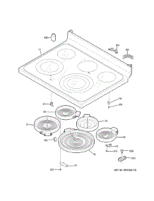 Cooktop parts for Ge Range JB755EJ5ES from AppliancePartsPros.com