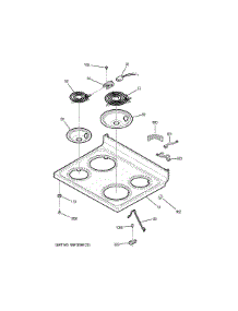 Cooktop parts for Ge Range JB250DF7WW from AppliancePartsPros.com