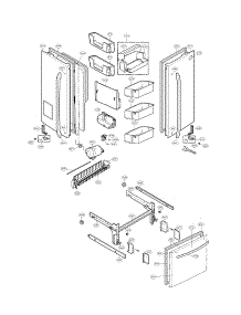 Door Parts parts for Kenmore Refrigerator 795.71069011 (79571069011, 795 71069011) from AppliancePartsPros.com