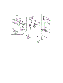 Dispenser Parts parts for Kenmore Refrigerator 795.71063011 (79571063011, 795 71063011) from AppliancePartsPros.com
