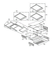Refrigerator Parts parts for Kenmore Refrigerator 795.71063011 (79571063011, 795 71063011) from AppliancePartsPros.com