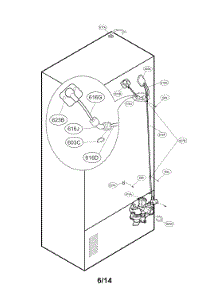 Water And Tube Parts parts for Kenmore Refrigerator 795.72049110 (79572049110, 795 72049110) from AppliancePartsPros.com