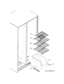 Freezer Shelves parts for Ge Refrigerator GSE22ETHBWW from AppliancePartsPros.com