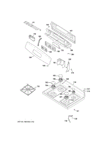 Control Panel & Cooktop parts for Ge Range JGB635REK2SS from AppliancePartsPros.com