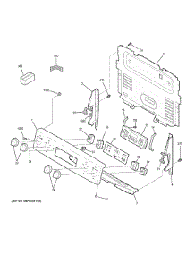 Control Panel parts for Ge Range JBS60DK3BB from AppliancePartsPros.com
