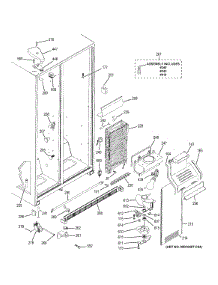 Freezer Section parts for Ge Refrigerator GSS22WGPCBB from AppliancePartsPros.com