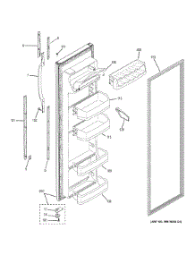 Fresh Food Door parts for Ge Refrigerator GSS22WGPCCC from AppliancePartsPros.com