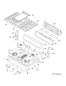 Control Panel & Cooktop parts for Ge Range PGB960SEJ4SS from AppliancePartsPros.com