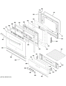 Door & Drawer Parts parts for Ge Range JGBS30DEK1WW from AppliancePartsPros.com