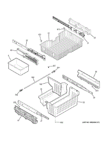 Freezer Shelves parts for Ge Refrigerator PGSS5RKZJSS from AppliancePartsPros.com