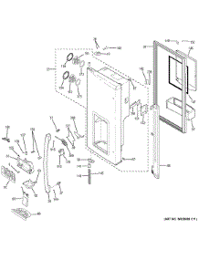 Dispenser Door parts for Ge Refrigerator PVS21KSEBFSS from AppliancePartsPros.com