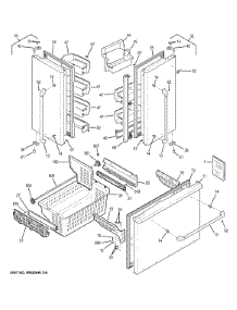 Doors parts for Ge Refrigerator CWS21SSEBFSS from AppliancePartsPros.com