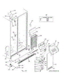 Freezer Section parts for Ge Refrigerator GSS20GEWTWW from AppliancePartsPros.com