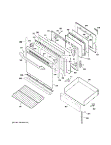Door & Drawer Parts parts for Ge Range JB450DF2BB from AppliancePartsPros.com
