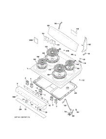 Control Panel & Cooktop parts for Ge Range JB450DF2BB from AppliancePartsPros.com