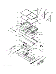 Fresh Food Shelves parts for Ge Refrigerator CYE23TSDDSS from AppliancePartsPros.com