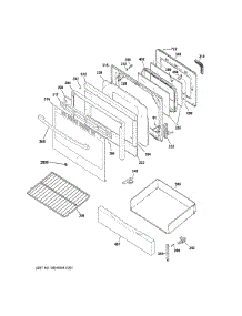 Door & Drawer Parts parts for Ge Range JB255GJ3SA from AppliancePartsPros.com
