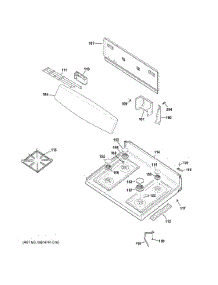 Control Panel & Cooktop parts for Ge Range JGBS30DEK1BB from AppliancePartsPros.com