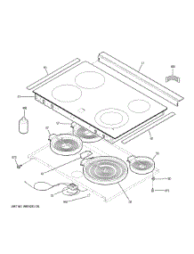 Cooktop parts for Ge Range JS630DF5WW from AppliancePartsPros.com