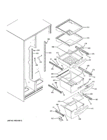 Fresh Food Shelves parts for Ge Refrigerator GSH25JGDDWW from AppliancePartsPros.com