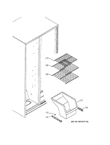 Freezer Shelves parts for Ge Refrigerator GSS20GEWTBB from AppliancePartsPros.com