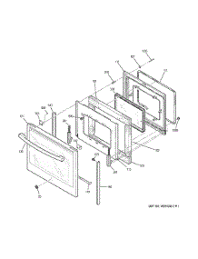 Door parts for Ge Range JB750DJ4WW from AppliancePartsPros.com