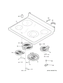 Cooktop parts for Ge Range JBS60DK2WW from AppliancePartsPros.com
