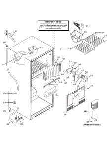 Freezer Section parts for Ge Refrigerator GTH18ECELRWW from AppliancePartsPros.com